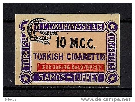 GREECE VINIETES CIGARETES SAMOS - Revenue Stamps