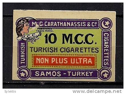 GREECE VINIETES CIGARETES SAMOS - Tabaco