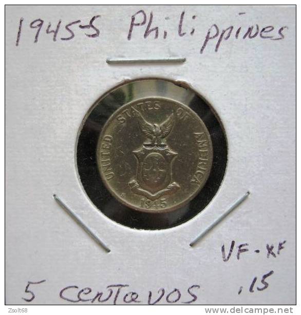 PHILIPPINES /   5  CENTAVOS 1945. - Other & Unclassified