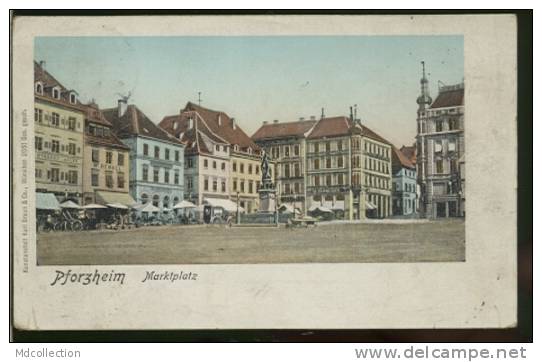 ALLEMAGNE PFORZHEIM  /  Marktplatz  /  Couleur - Pforzheim