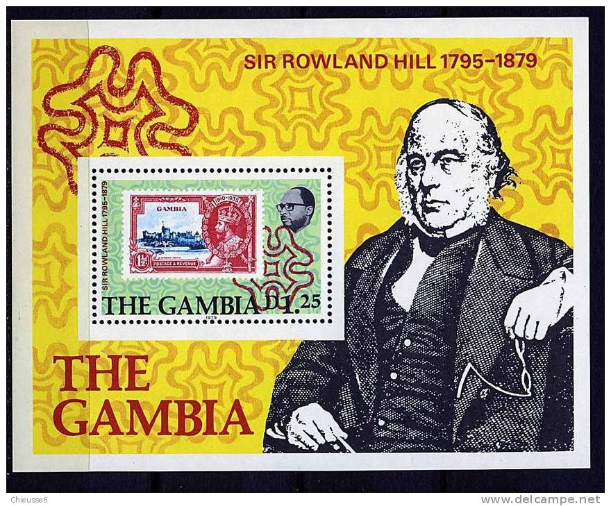 Gambie ** Bloc N° 4 - Sir Rowland Hill. Tbres S/tbres - Gambie (1965-...)