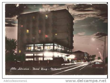 30454)cartolina Illustratoria Alba Adriatica - Hotel King Di Notte - Teramo