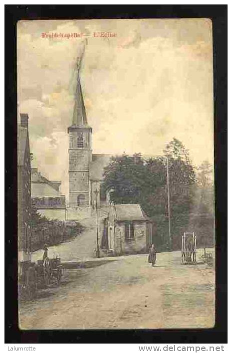 GL. 3. Griffelinéaire De Froid-Chapelle Sur CP. L´Eglise,  Femme Et Cheval Dans Un Travail - Linear Postmarks