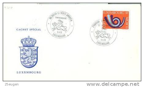 LUXEMBOURG  1973  EUROPALIA  POSTMARK - Covers & Documents