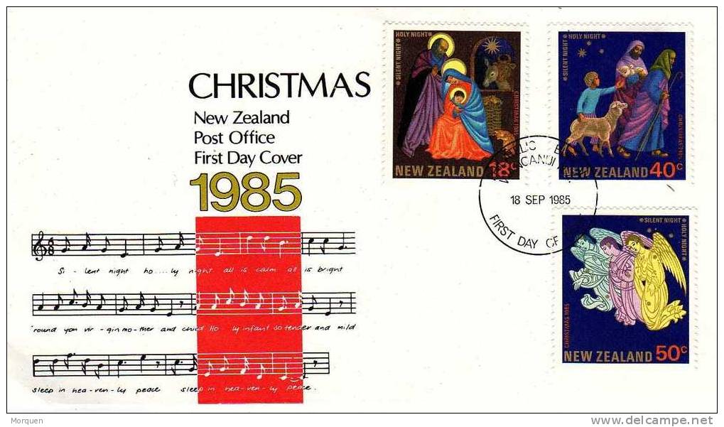 2004. FDC Nueva Zelanda.  CHRISTMAS 1985 - Brieven En Documenten