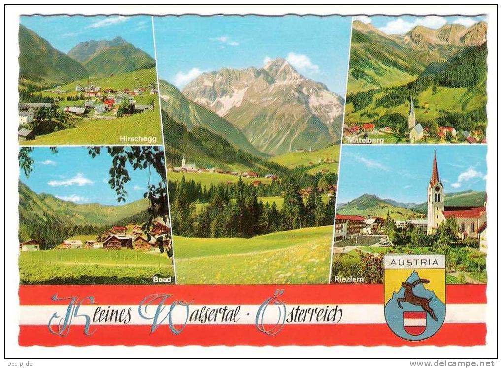 Österreich - Kleines Waisertal - Hirschegg - Baad - Mittelberg - Rietzlern - Wappen - Kleinwalsertal