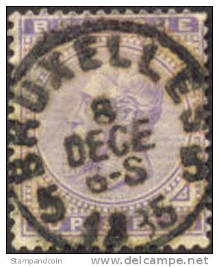 Belgium #48 Used 50c King Leopold II From 1883 - 1883 Leopold II