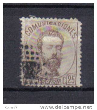 SS1347 - SPAGNA 1872, Amedeo I Unificato N. 123 - Gebraucht