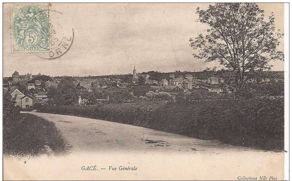 CPA 61 GACE - Vue Générale - 1905 - Gace