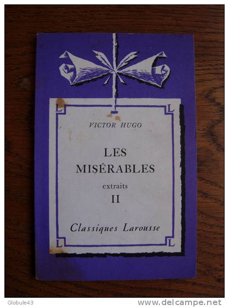 LES MISERABLES T 2  VICTOR HUGO 1950 104 P - Autores Franceses