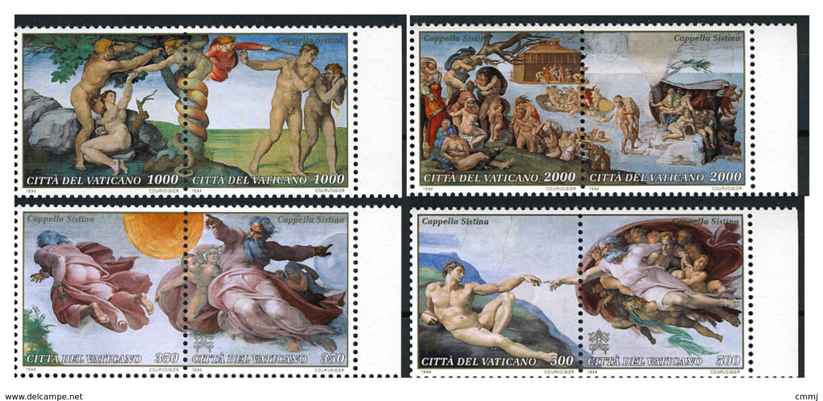 1994 - VATICANO - VATIKAN - Sass. 975/982 - Restauro Cappella Sistina -  Stamps Mint - - Neufs