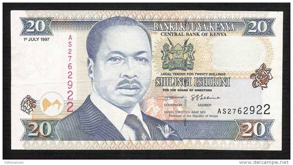 KENYA   P35b   20   SHILLINGS   1997    XF     NO P.h. - Kenia