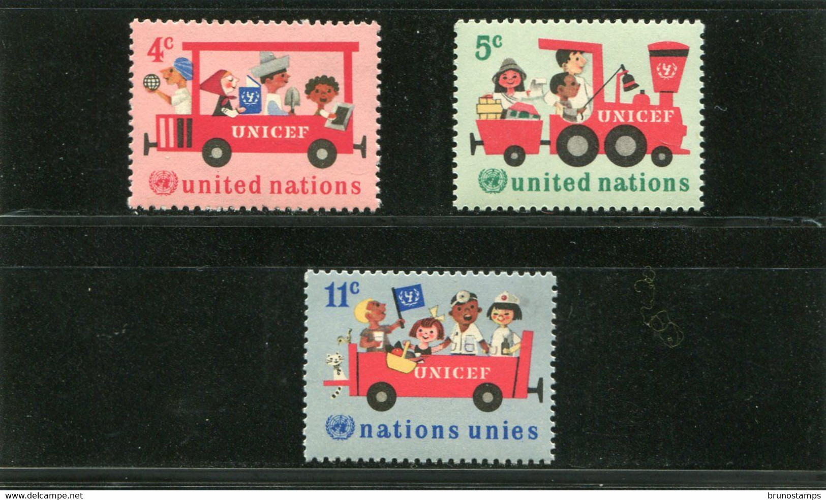 UNITED NATIONS - NEW YORK   - 1960  20th ANNIVERSARY OF UNICEF SET    MINT NH - Ongebruikt