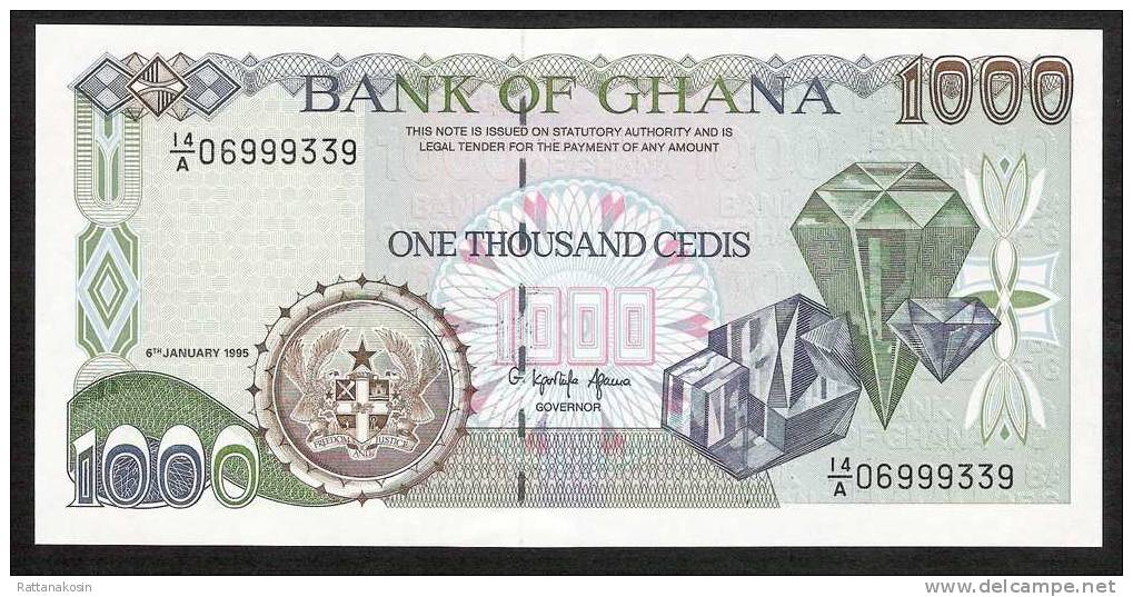 GHANA   P29b  1000  CEDIS  1995   #14/A         UNC. - Ghana