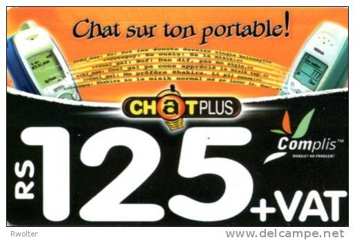 @+ Ile Maurice - Recharge GSM Cellplus - Complis 125 - Chat Plus. - Mauritius