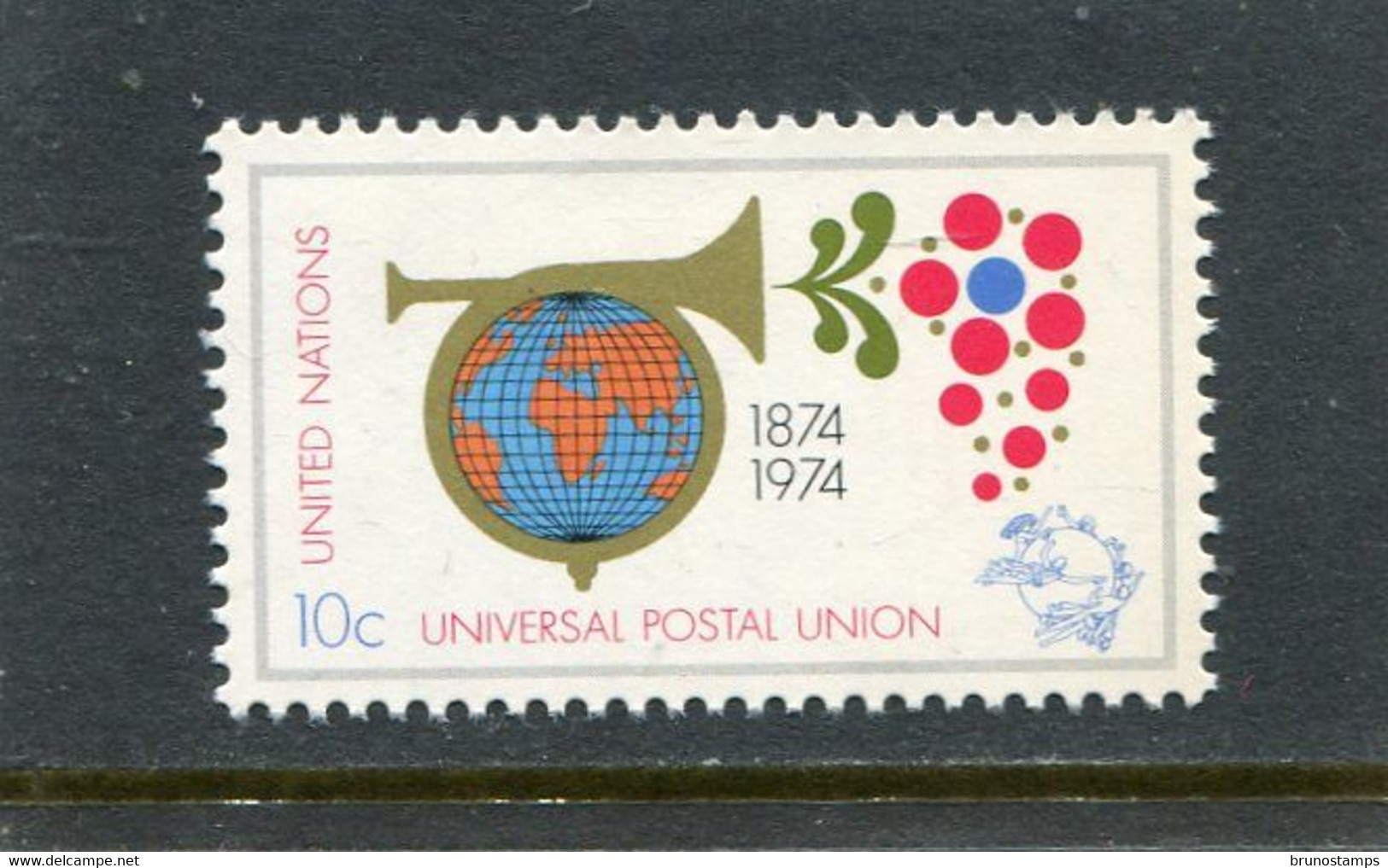 UNITED NATIONS - NEW YORK   - 1974  UNIVERSAL POSTAL UNION   MINT NH - Unused Stamps