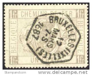 Belgium Q6 Used 1fr Railway Parcel Post From 1882 - Afgestempeld