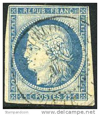 France Colonies #12 Used 25c Ceres Of 1872 - Cérès