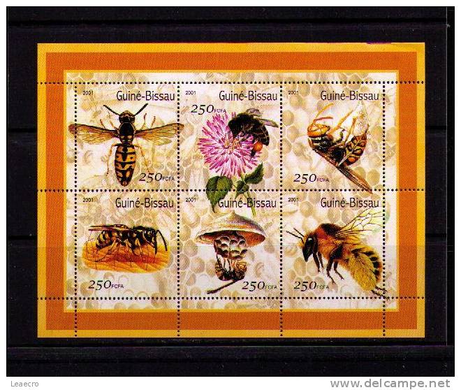 Gc791 GUINÉ-BISSAU Bees Insects Abeilles Animaux Animals Faune Fleurs Flowers - Abeilles