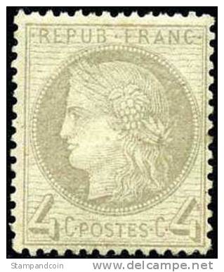 France #52 Mint Hinged 4c Ceres 1870 - 1871-1875 Ceres