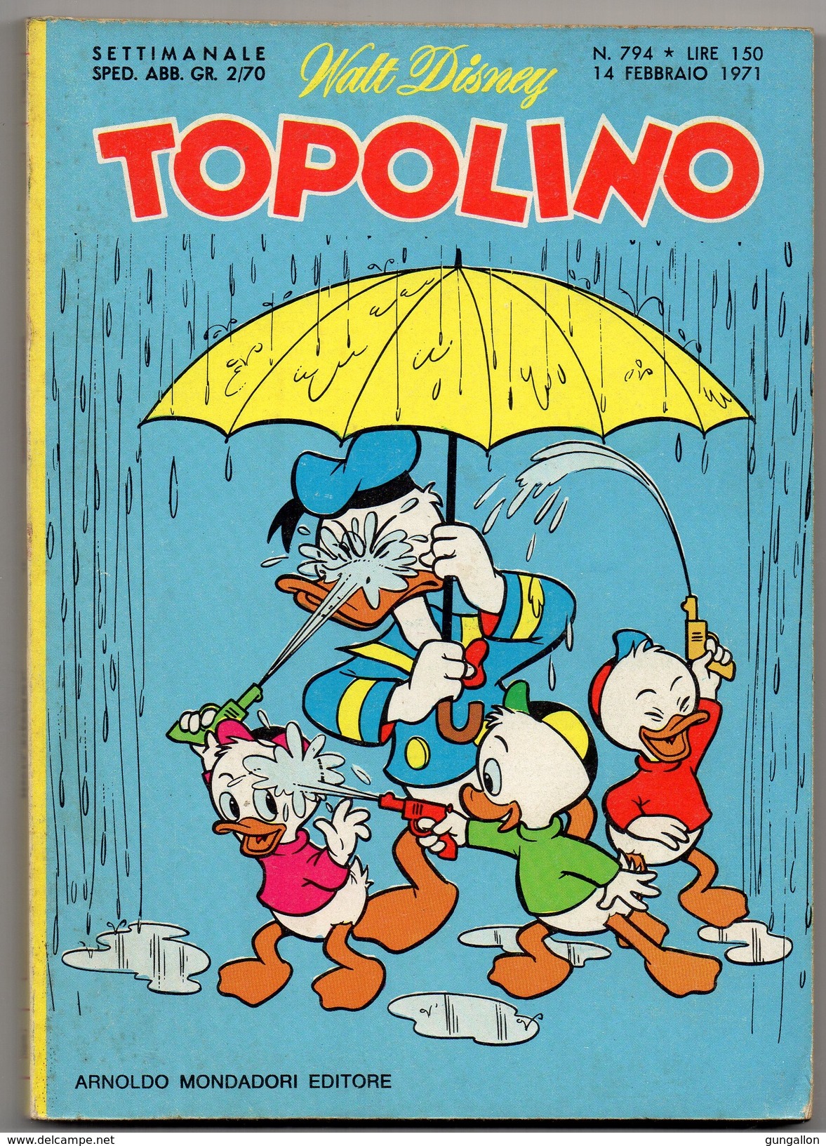 Topolino(Mondadori 1971) N.  794 - Disney