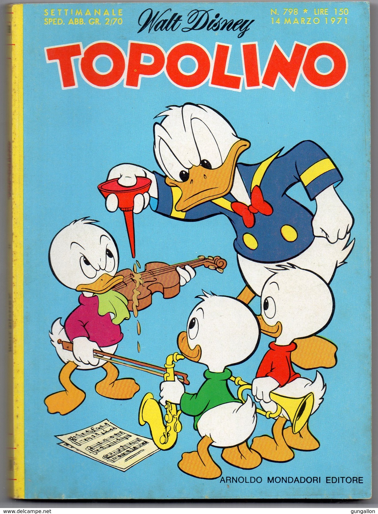 Topolino(Mondadori 1971) N.  798 - Disney