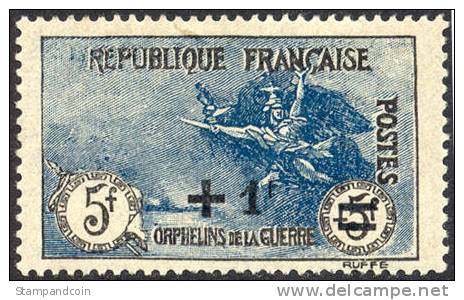 France B19 Mint Hinged 5fr+1fr Surcharge From 1922 - Neufs