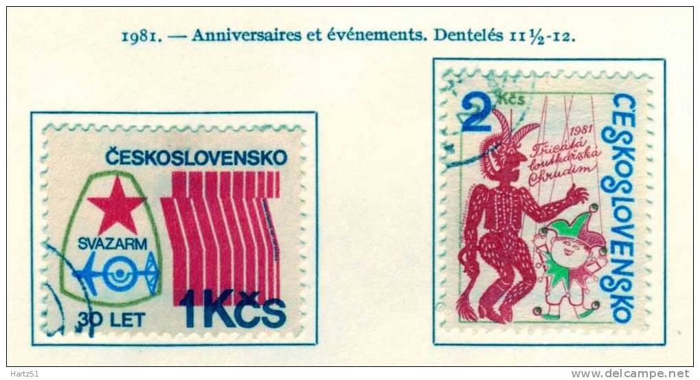 Tchécoslovaquie, CSSR : N° 2448/2452   (o)     2 SCANN - Used Stamps