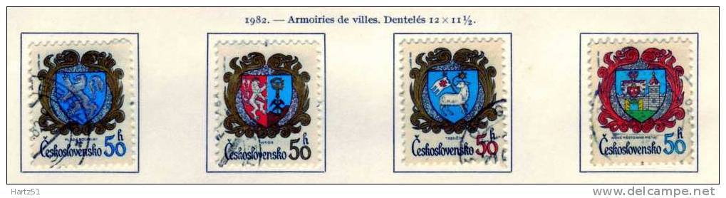 Tchécoslovaquie, CSSR : N° 2474/2477   (o) - Used Stamps