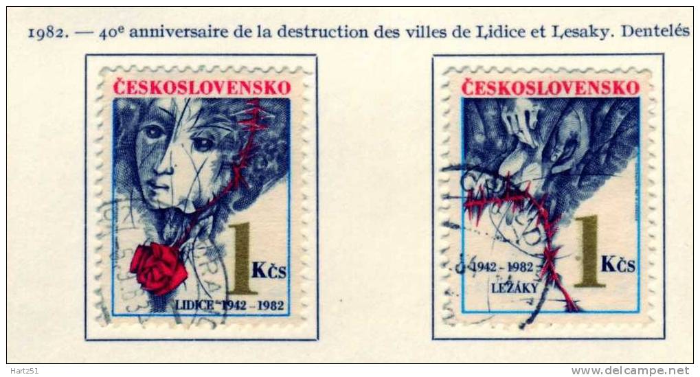 Tchécoslovaquie, CSSR : N° 2487/2488   (o) - Oblitérés