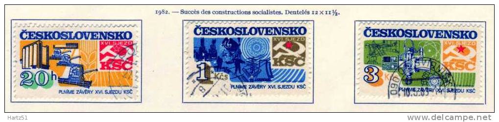 Tchécoslovaquie , CSSR : N° 2501/2503   (o) - Usados