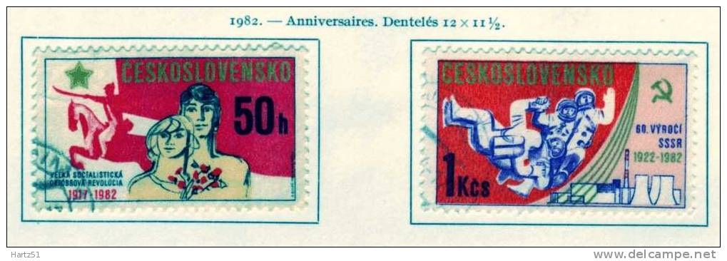 Tchécoslovaquie , CSSR : N° 2505/2506   (o) - Used Stamps