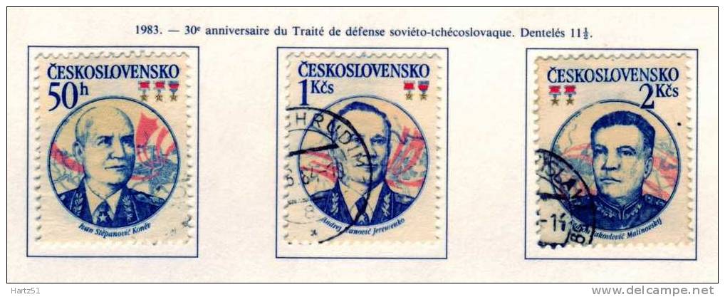 Tchécoslovaquie , CSSR : N° 2536/2538   (o) - Oblitérés