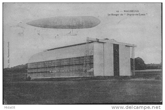 59. MAUBEUGE.  LE HANGAR DU  DUPUY DE LOME.   Legende En Rouge. - Maubeuge