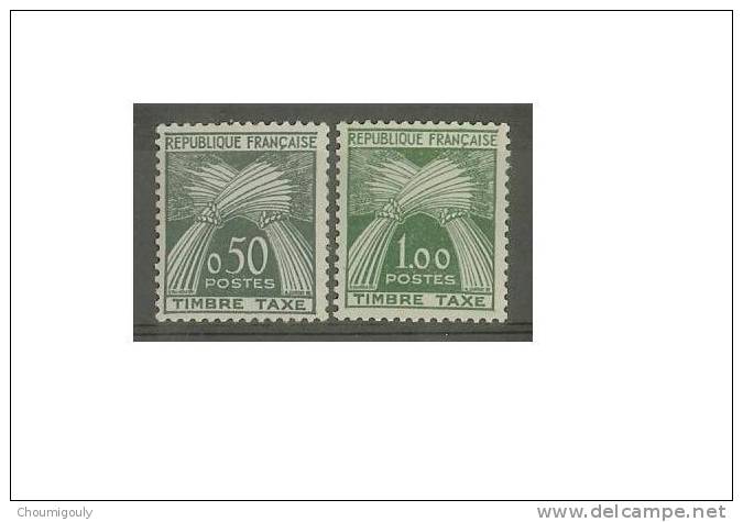 France Taxe N°93/94 , Neufs Sans Charnière, TTB - 1960-.... Neufs