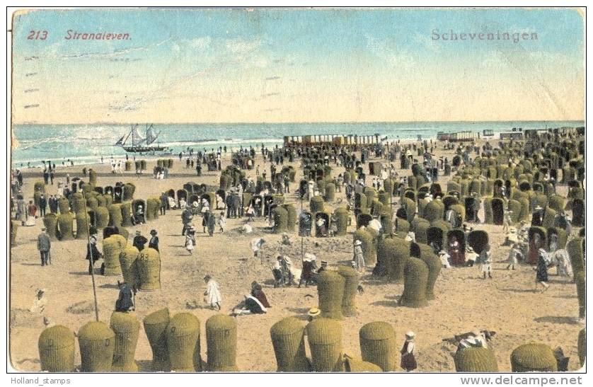 ANSICHTKAART SCHEVENINGEN (620) BOULEVARD * POSTSTEMPEL 1922  GELOPEN NAAR ZWITSERLAND - Scheveningen