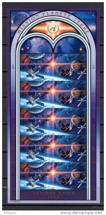 1992 : New York, Genève, Vienne,  SPACE CONQUEST  L’Espace ,  ** POSTFRICH   Perfect Mint - New York/Geneva/Vienna Joint Issues