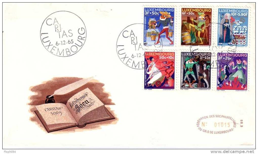 LUXEMBOURG-CARITAS -6-12-1965 - FDC