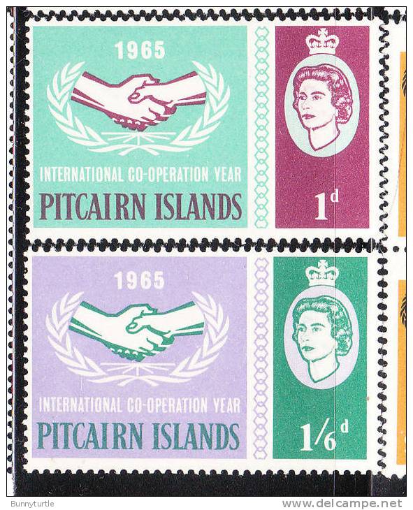 Pitcairn Islands 1965 Int´l Cooperation Year Issue Omnibus MNH - Pitcairn Islands