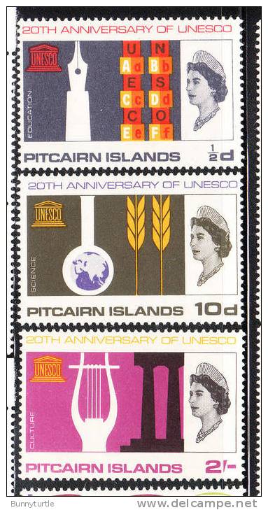 Pitcairn Islands 1966 UNESCO Anniversary Issue Omnibus MNH - Islas De Pitcairn