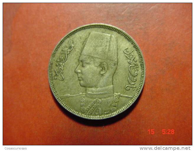 558  EGYPT EGYPTE EGIPTO   5 MILLIEMES  AÑO / YEAR  1938  VF+  OTHERS IN MY STORE - Aegypten