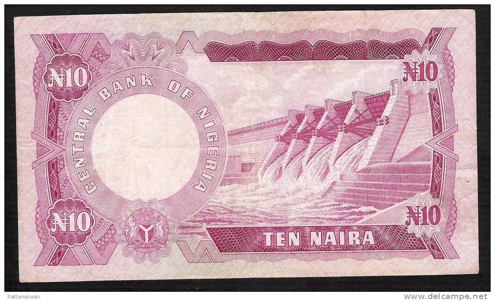 NIGERIA  P17b  10  NAIRA (1973) Signature 2     VF   NO P.h. - Nigeria