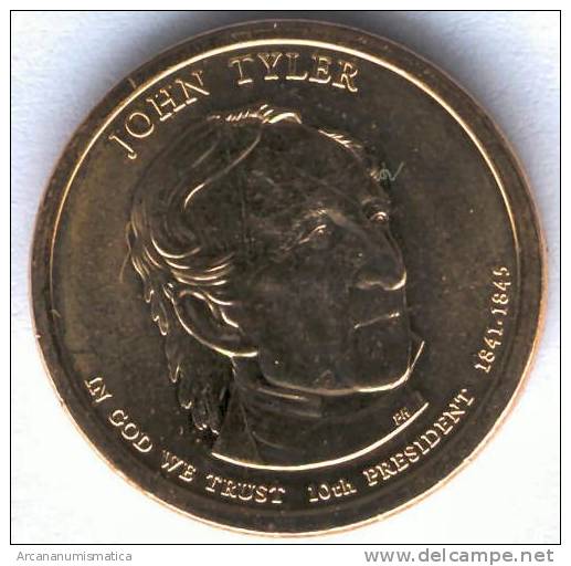 ESTADOS UNIDOS/U.S.A.  1 DOLAR/DOLLAR 2009 2.009 JOHN TYLER CU-NI SC/UNC "P" DL-7188 - 2000-…: Sacagawea