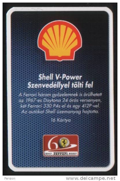 Shell Fuel V-Power Cards - Ferrari Enzo Racecar Sports Car Automobile - 2007 - Engine