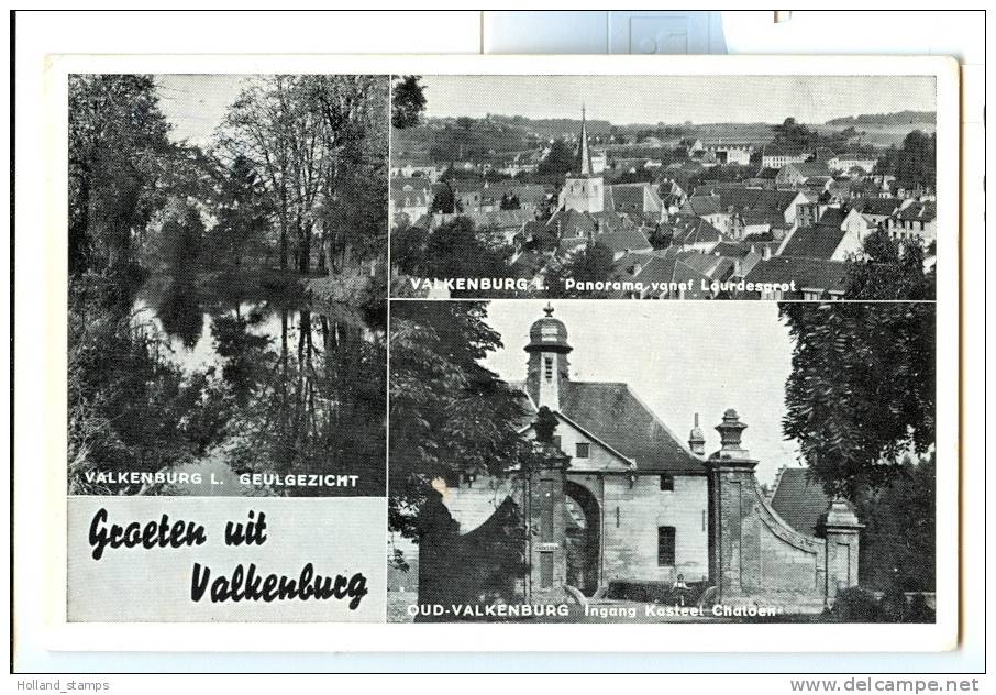 ANSICHTKAART (307) VALKENBURG. GEULGEZICHT   POSTSTEMPEL 1953.   Cartes Postales CPO - Valkenburg