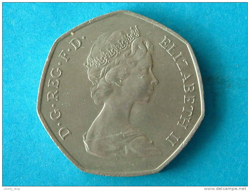 50 PENCE 1973 - XF / KM 918 ( Photo For Details ) !! - 50 Pence