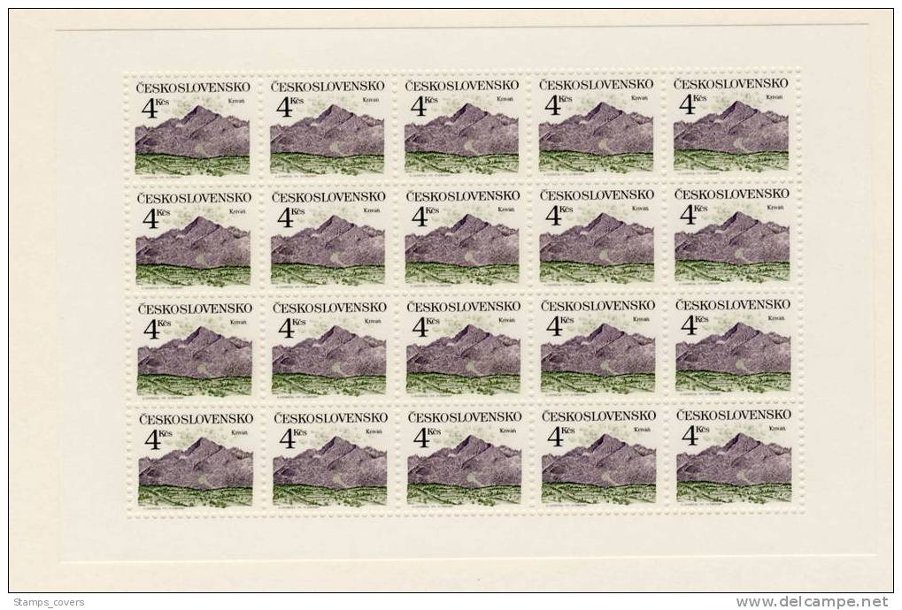 CESKOSLOVENSKO MNH** MICHEL KB 3091/92 KNVAN HORA RIP - Blocks & Sheetlets