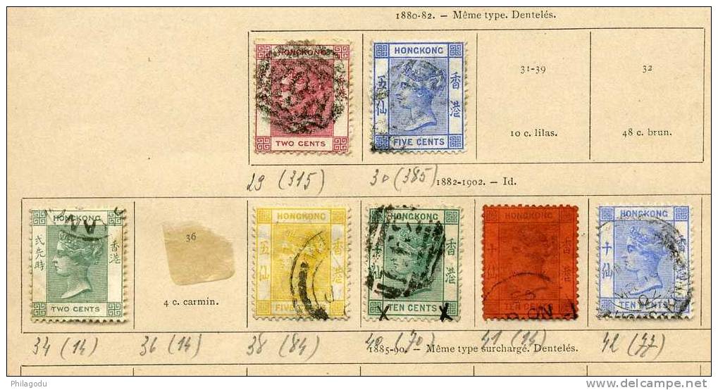 Hong Kong Earlier Period  Used Fine To Average Quality - Oblitérés