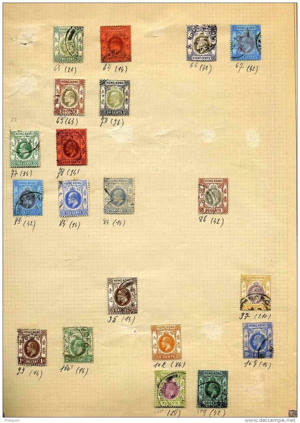 Hong Kong Earlier Period  Used Fine To Average Quality - Used Stamps