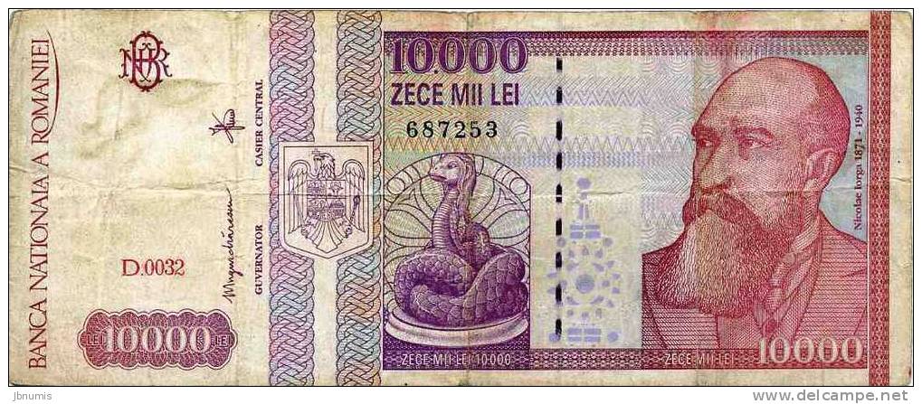 Roumanie Romania 10000 Lei 1994 P105 - Romania